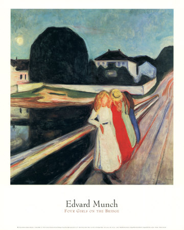 Edvard Munch Four Girls on a Bridge